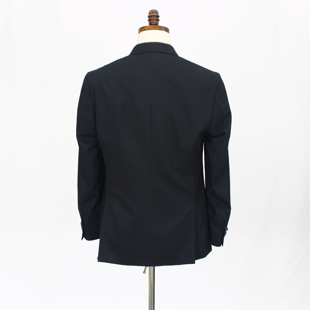 Kenneth Cole 40R Black Blazer Sport Coat Jacket 2-Button Solid Y175 - Picture 7 of 11